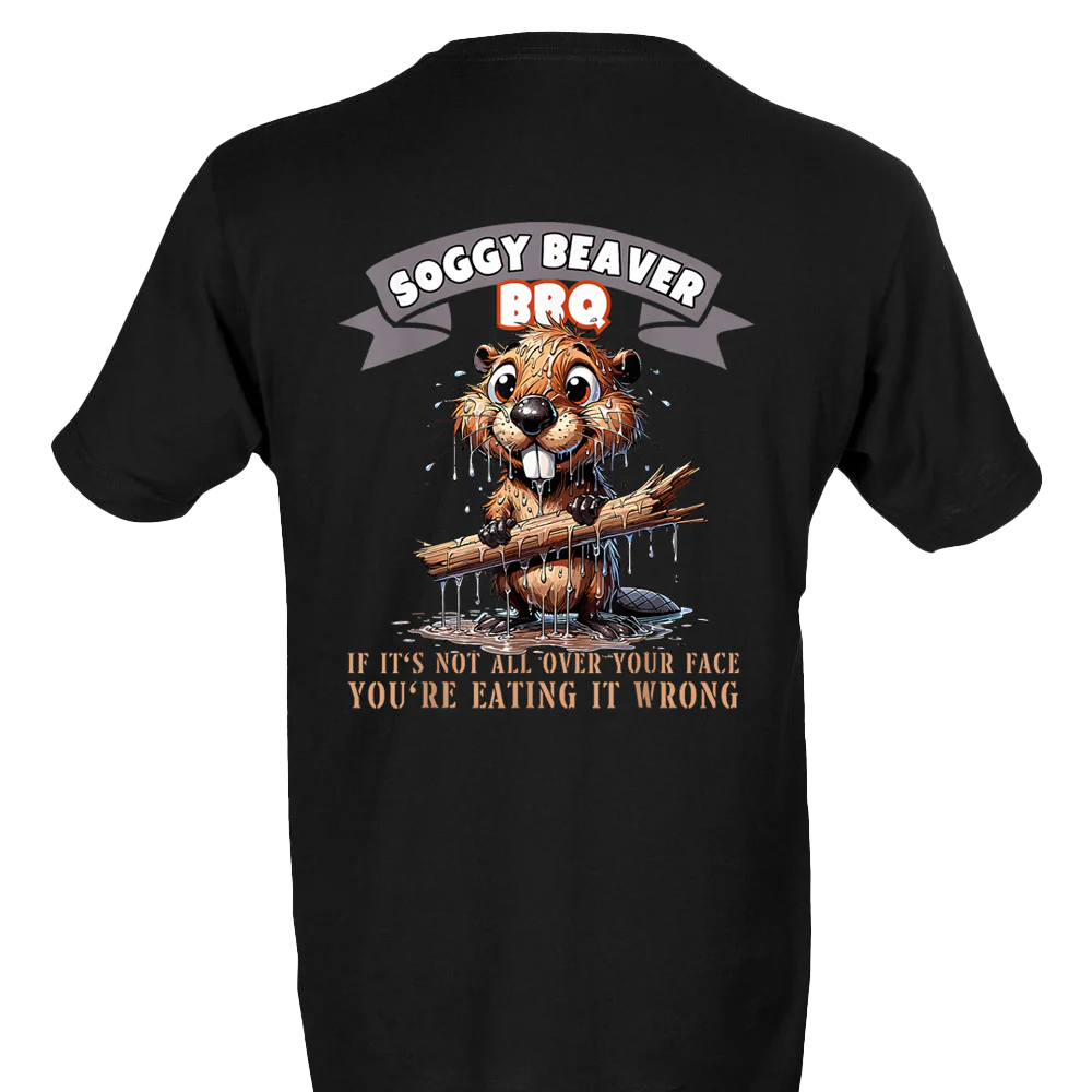 Soggy Beaver Bbq Funny Men T-shirt Unisex Rockinstone Size:l