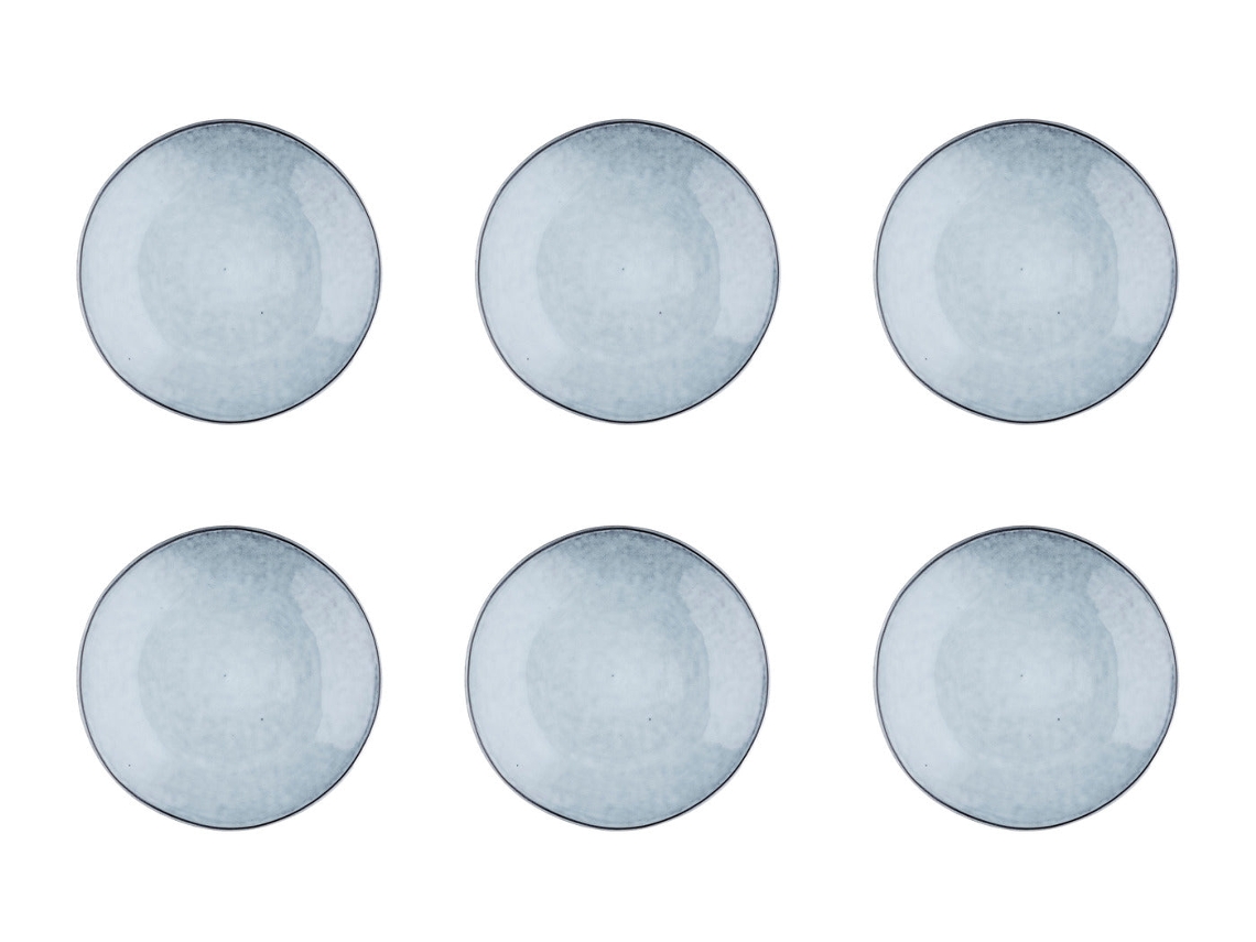 Plato Nube Ø21,5cm 6 Piezas Gris Tormenta Bjorn