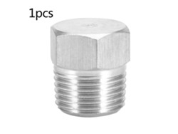 Tapón De Rosca Externa De Acero Inoxidable, Cabeza Hexagonal, Para Tuberías Pt3/8, Tornillo Ciego.