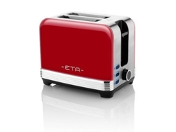 Tostadora Eta Storio Eta916690030 Roja Retro 2 Ranuras Cortas 980 W 7 Niveles de Tostado.