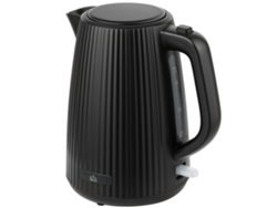Hervidor de agua de 1,7 L y 2200 W con filtro de 360°, color negro.