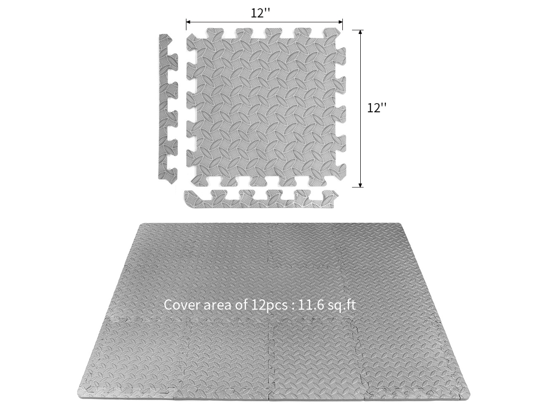 Kklv-12 Unidades Alfombrilla Protectora De Suelo Antideslizante Burbuja Bowl Espuma Colchón De Ejercicio Yoga Deportes