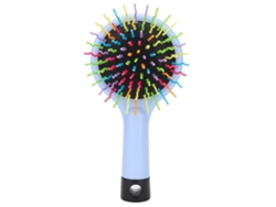 Mini Peine De Masaje Antiestático Portátil De Plástico Con Diseño De Dibujos Animados Para El Cabello (azul Claro)