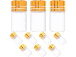 Juego De 50 Mini Botellas De Vidrio Transparente Con Tapa Para Aceites Esenciales Y Perfumes.