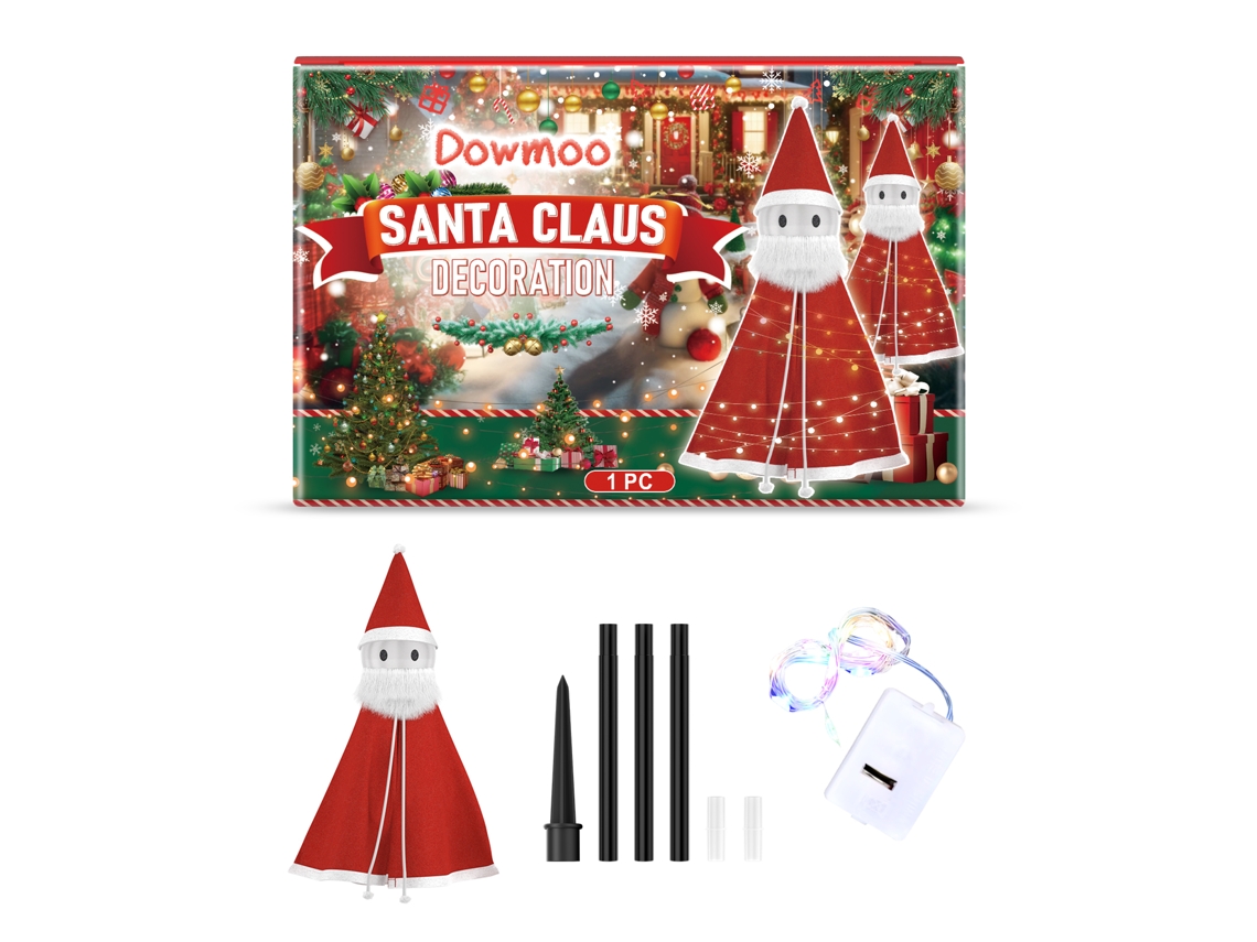 Set de decoración navideña de Papá Noel