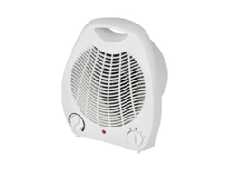 Calefactor Ventilador KLACK de Aire Caliente / Frío, Termoventilador, 2 Niveles Temperatura, Con Termostato 2000W Redondo