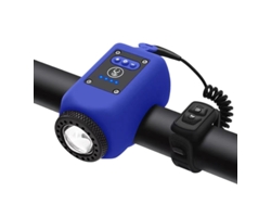 BISBISOOUS Luz de Bicicleta para Montar Nocturno Faro de Carga USB Bocina a Prueba de Lluvia Equipo de Montar en Bicicleta de montaña Azul