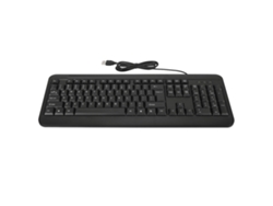Teclado empresarial USB ergonómico, silencioso y con cable, con 104 teclas.