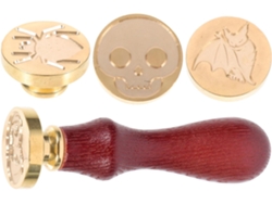 Besportble Kit De Sellos De Halloween Stobaza En Madera Y Metal Y Usar Para Pasatiempos Creativos Y Uso Dia...