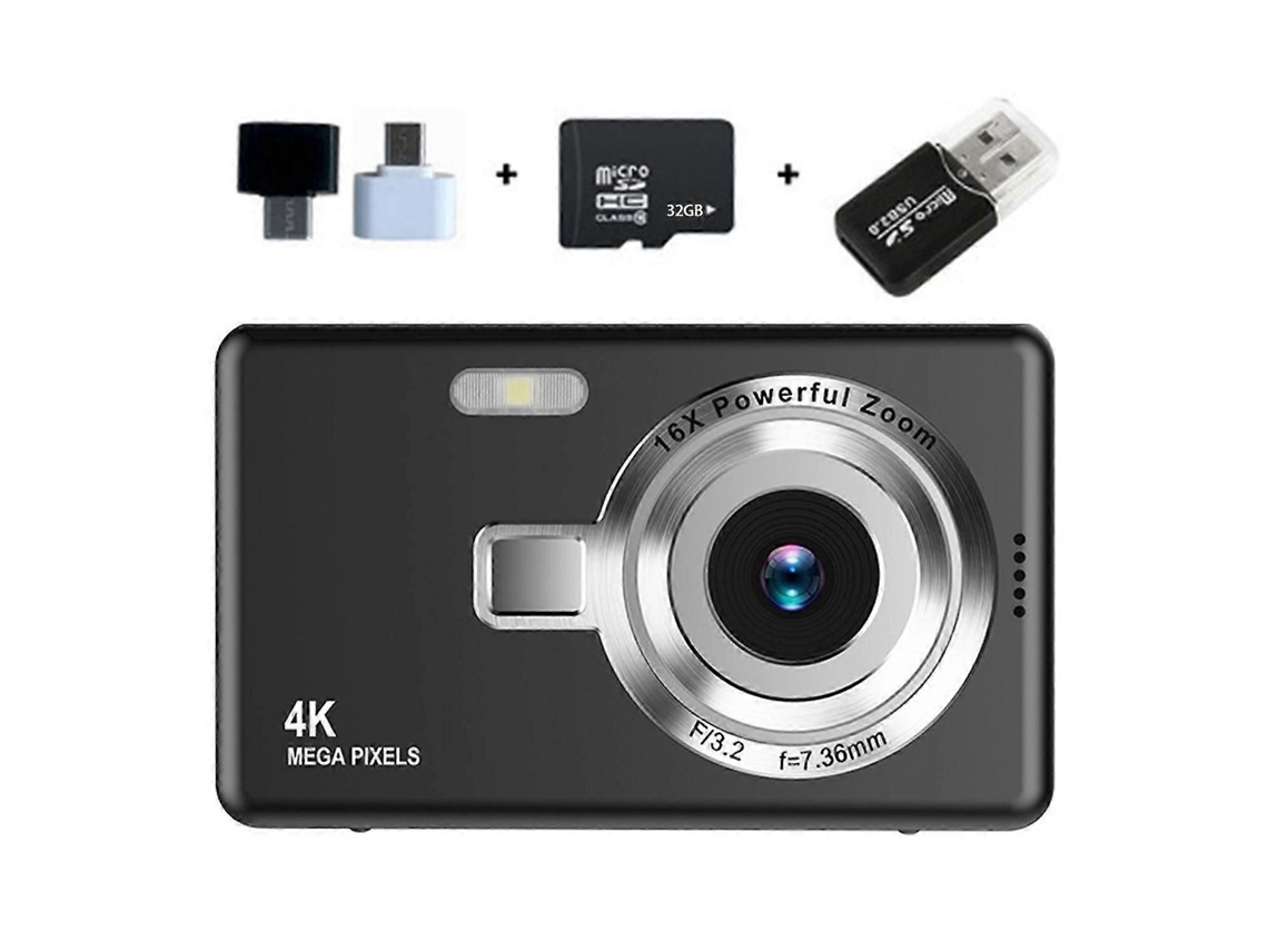 Mini cámara digital de bolsillo con zoom de 16x, cámara pequeña para fotografía al aire libre TAISHENGDA