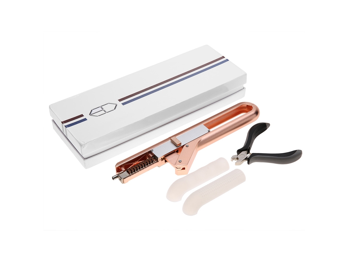 Omni-6d No-trace Cabelo Extension Machine Tool - Rose Red Kit