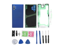 Cubre De Vidrio De Reemplazo Que Se Adapta Perfectamente A La Pantalla Frontal, Trasera Y Externa Azul Del Samsung Galaxy Note 10 Plus