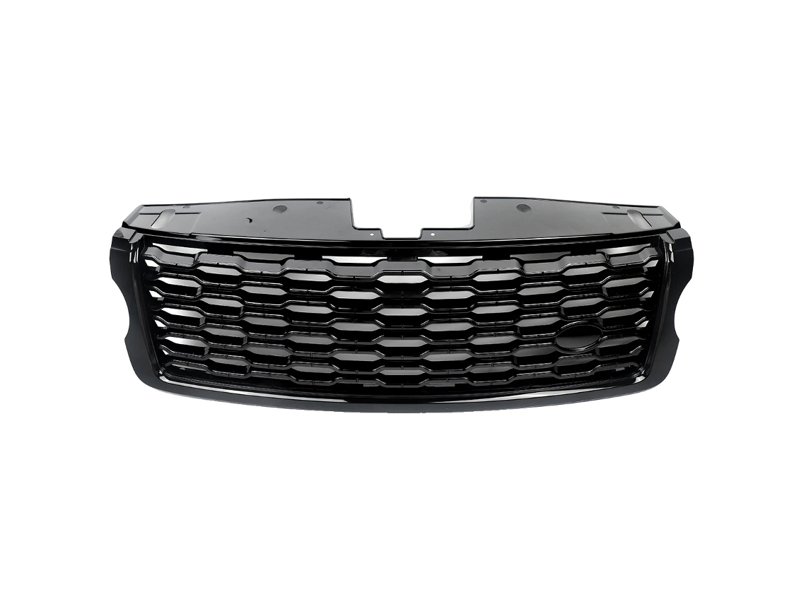 Rejilla frontal compatible con Range Rover Vogue 2013-2017, fabricada en ABS resistente, color negro brillante (OEM).