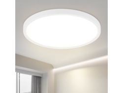 Zmh Plafón Led Redonda Moderna De 24 W, Blanca, Para Interiores - Iluminación De Bajo Consumo