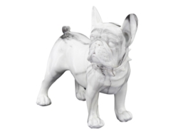 Figura Bulldog Frances Blanco de Resina 19*10*23cm Figura de Perro