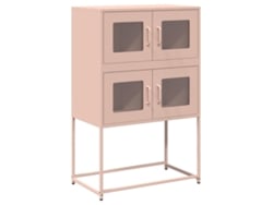 Maison Exclusive - Aparador De Acero Rosa 68x39x107 Cm