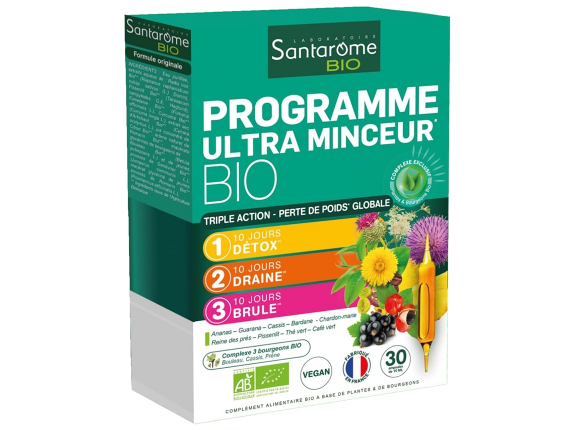 Bio Programa Ultra Adelgazamiento Bio 30 Ampollas SANTAROME