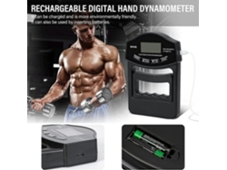 Dinamómetro de mano medidor de fuerza de agarre 180 kg ejercitador de fortalecimiento digital comprobador de agarre GERTIZ