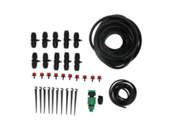 Kit de riego por goteo ajustable para jardín 8/11 de 10 m