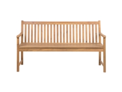 Banco de jardín BELIANI Vivara de Madera de acacia con certificado FSC® Madera clara 160x61x88