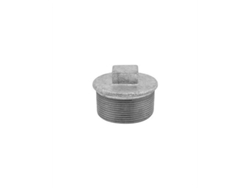 Tapa roscada macho galvanizada de 1 1/2", Gibalto