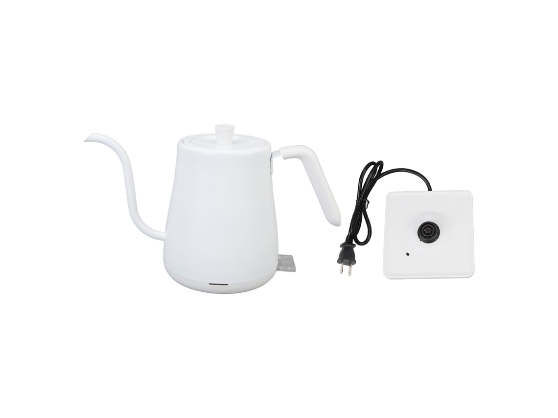 Hervidor Eléctrico Con Asa De Ganso, 800 Ml, 1000 W, Acero Inoxidable 304, Apagado Automático, Color Blanco, Enchufe Europeo 220 V.