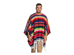 Poncho de disfraz de carnaval mexicano para adulto de Boland, elaborado en poliéster.