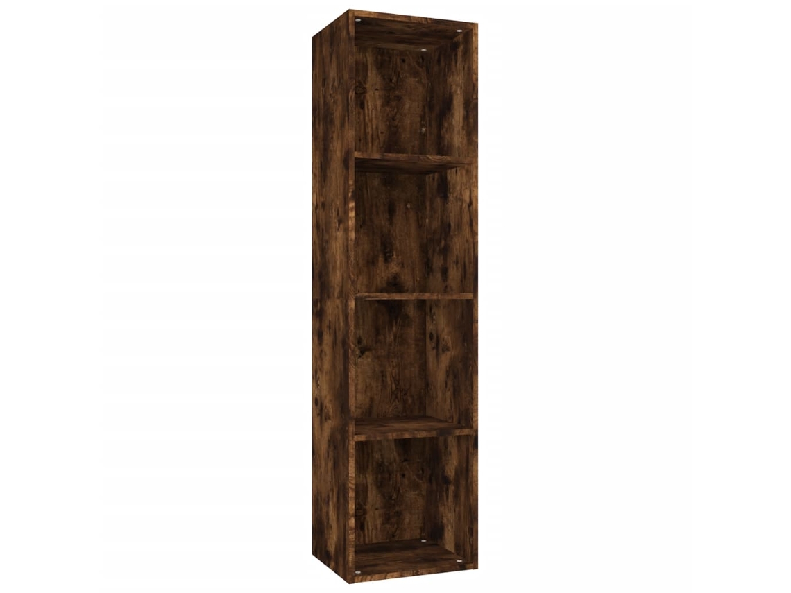 Mueble de TV móvil en acabado roble ahumado, MAISON EXCLUSIVE (36x30x143 cm)
