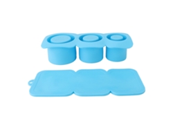 Bandeja De Silicona Para Cubitos De Hielo Para Tazas De 887 Ml/1189 Ml, Apta Para Lavavajillas, 3 Tamaños, Azul.