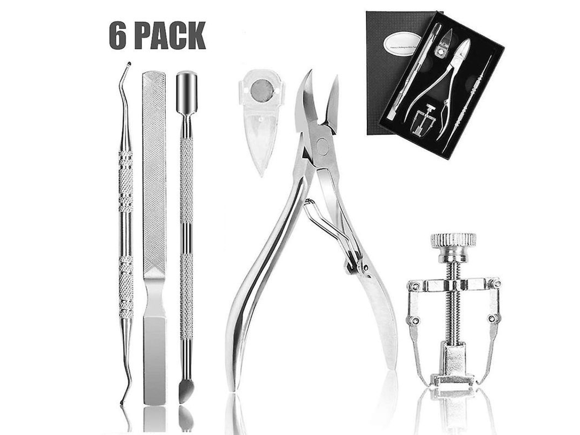 Kit De Pedicura Con 6 Herramientas Para El Tratamiento De Uñas Encarnadas.