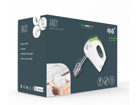 DPM DPMMHE01 batidora Batidora de mano 150 W Verde, Blanco