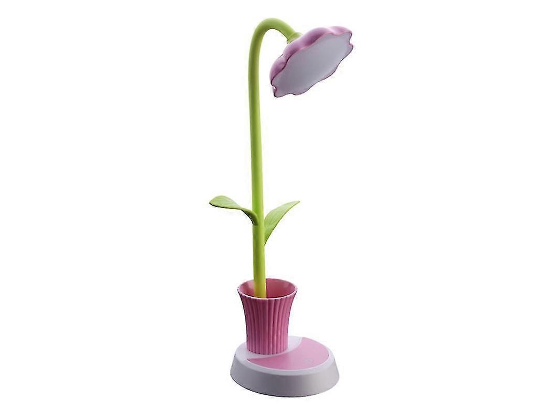 Omni-lámpara De Escritorio Portátil Con Patrón Floral Recargable Por Usb Y Batería De Litio 1200ma