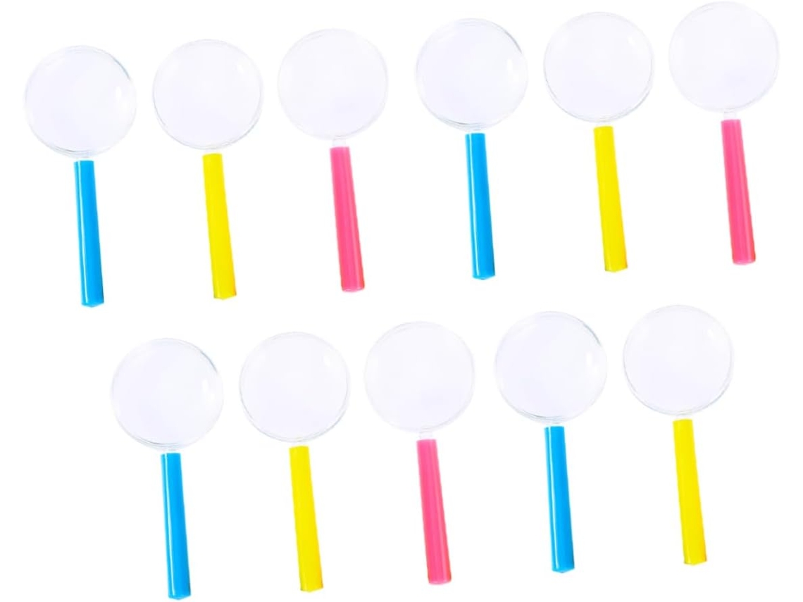 Juego De 11 Lupas Portátiles Para Niños Y Niñas - Juguete Científico Para La Observación Y El Estudio.