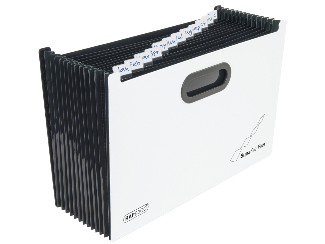 Carpeta Expansible RAPESCO Supafile Plus Din A4 13 Compartimentos Blanca