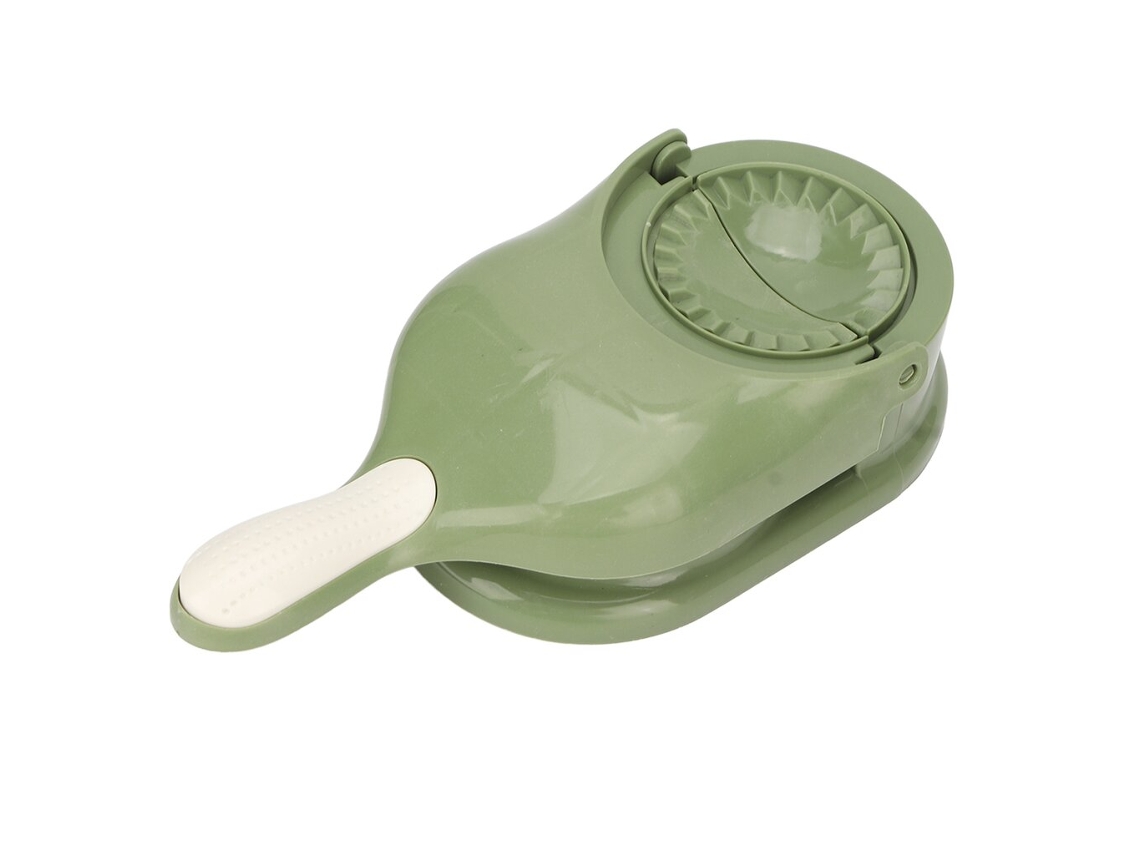 Herramienta Verde 2en1 Moldar Dumplings Portátil Una Mano Para Cocina