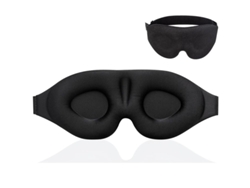 Dan26-máscara Ojos 100% Bloqueo Luz Memoria Espuma Diseño 3d Ergonómico Sin Presión Para Dormir Viajes Naps