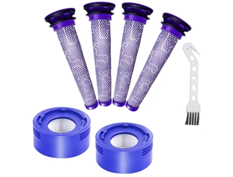 Piezas de repuesto para Dyson V8, V7 Absolute Animal Motorhead, 2 postfiltros Hepa, 4 prefiltros, reemplaza la pieza 965661-01