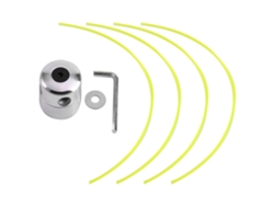 Cabezal Universal De Aleación De Aluminio Con Cable Para Cortadoras De Césped A Gasolina.
