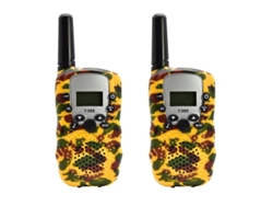 2 Radios Walkie-talkie Infantiles De Camuflaje, Alcance De 3 Km, Mini Transceptor De Juguete Con Linterna, Regalo Para Niño Y Niña.