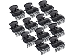 Pinzas Para El Cabello Para Hot Wheels, 12 Piezas, Pinzas De Repuesto Para Peinar El Cabello, Color Negro.