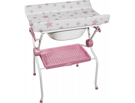 Bañera PLASTIMYR Ada Estrelas Rosas (Plástico, Metal - 79.5×57×103 cm)