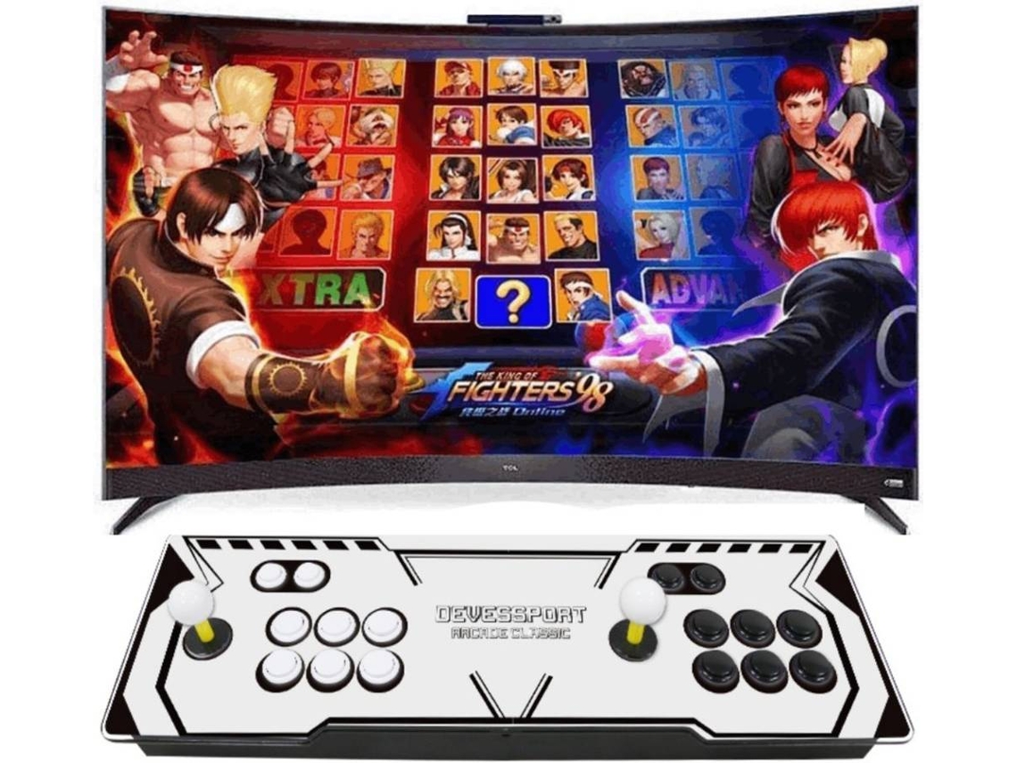 DEVESSPORT Consola Retro Arcade con 6296 Juegos, Joysticks Duales, HDMI/VGA, Guardado, 3 Diseños Disponibles