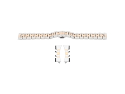 Reloj Zhoulianfa Para Hombre, De Metal Tricolor Con Brazalete Ajustable De Acero Inoxidable, Blanco.