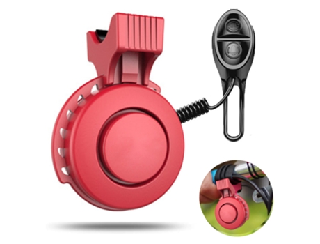Bocina Eléctrica Para Bicicleta, 120 Db, Para Ciclismo, Scooter, 4 Modos, Color Rojo ZMDECQNA