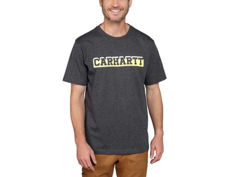 Camiseta Unisex CARHARTT Ajuste Relaxado Logo Graphic Marrón (S)