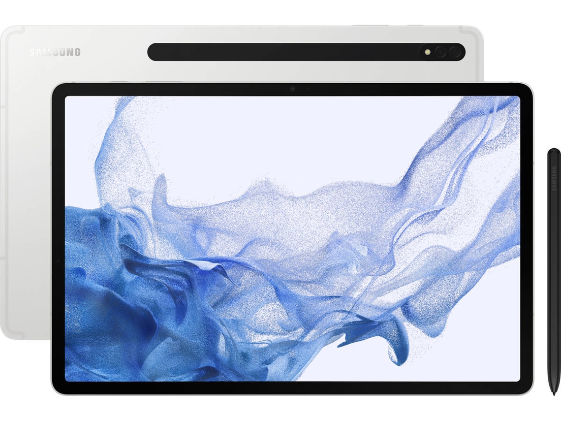 Tablet SAMSUNG Galaxy Tab S8+ (12.4'' - 128 GB - 8 GB RAM - Wi-Fi - Plata)