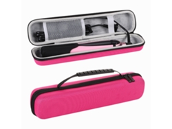 Bolsa Rígida Eva Chrui Para Rizador Con Asa Y Bolsillo Interior De Malla (rojo Rosa)