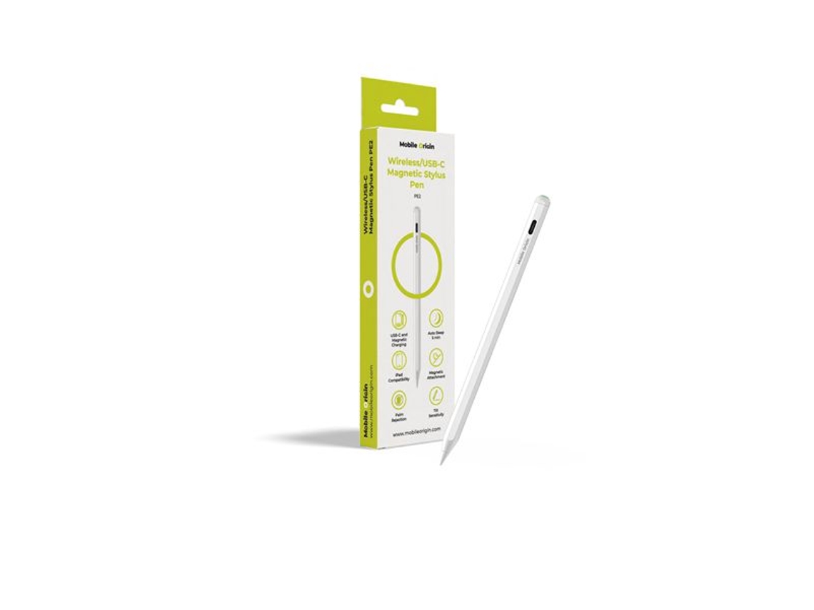 Lápiz Stylus Mobile Origin Pe2 Magnético Inalámbrico Usb-c Para Iphone Y Ipad