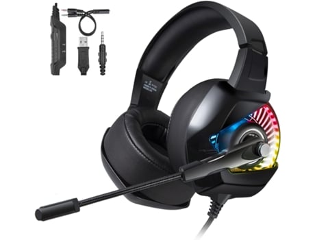 Auriculares Gaming con micrófono Led RGB con cancelación de ruido para Ps4 Ps5 Pc