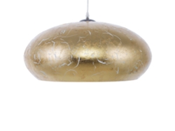 Lámpara de techo BELIANI Limnatis de Metal Dorado 48x48x160